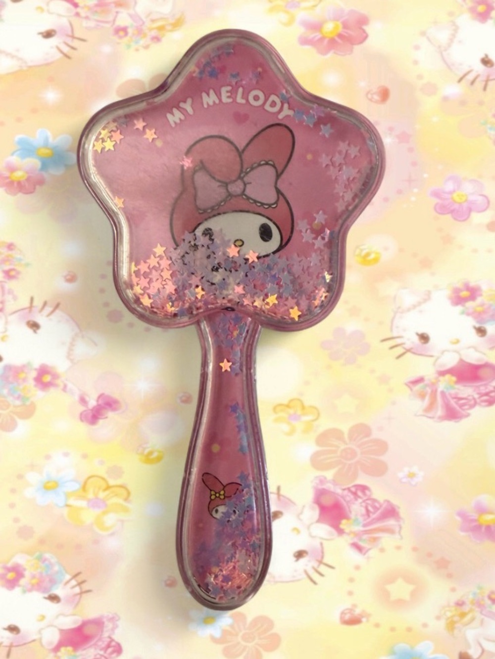 Sanrio My Melody Pink Star Shaker Hair Brush